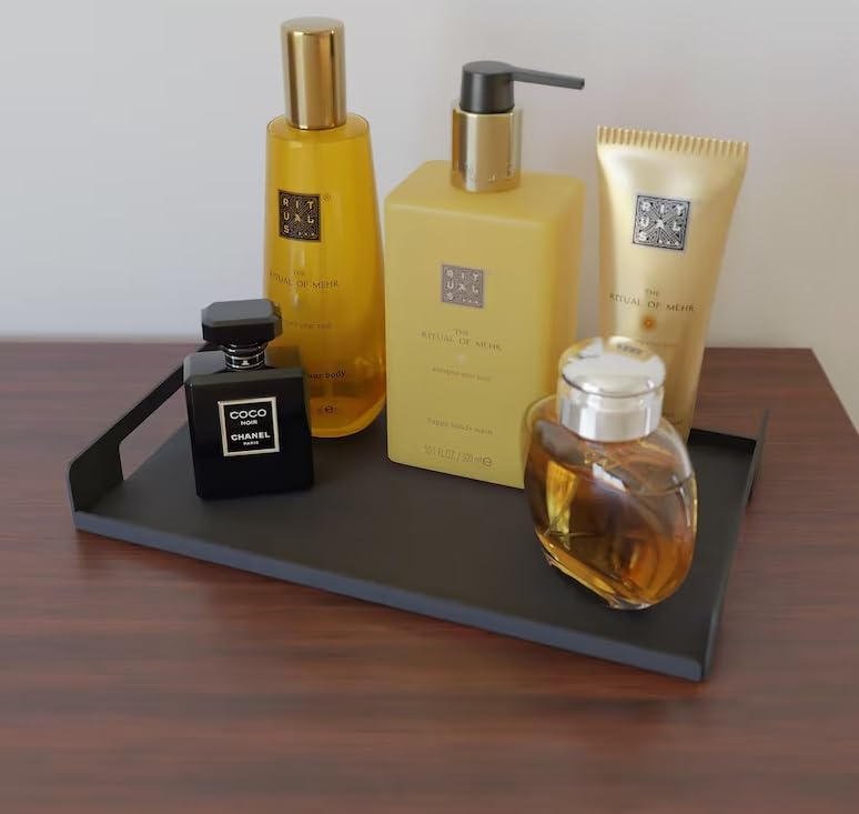 Minimalist Steel Tray Set – Powder Coated (Set of 3)