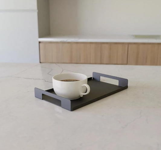 Minimalist Steel Tray Set – Powder Coated (Set of 3)