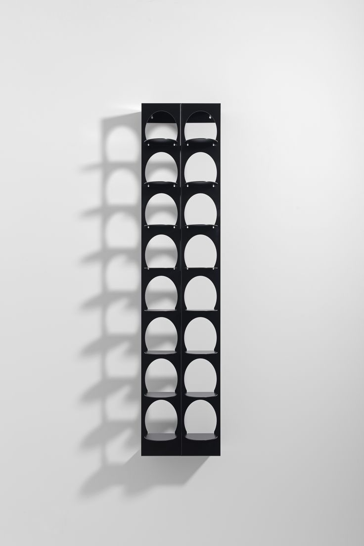 Metal Wall Hanging Shoe Rack – 8 Pair | Black & Gold Matte Finish